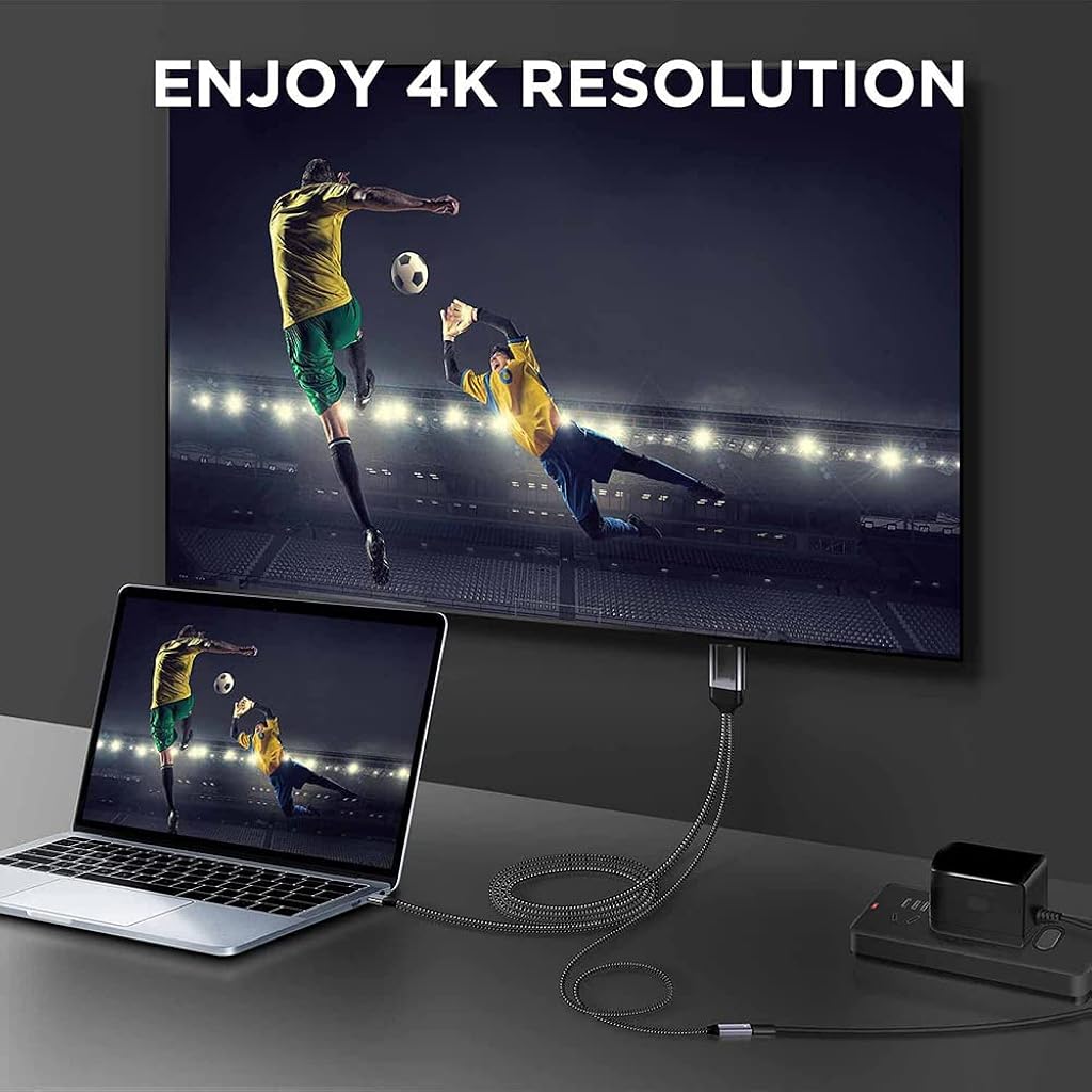Verilux USB C to HDMI Cable 6 FT, USB C to HDMI Adapter 4K30Hz with USB C PD 60W Charging Port Compatible with MacBook Pro/Air,Samgsun S9/S9+/S8/S8+/S10,LG g5/LG g6/950,Switch,More USB C Devices Verilux USB C to HDMI Cable 6 FT, USB C to HDMI Adapter 4K30Hz with USB C PD 60W Charging Port Compatible with MacBook Pro/Air,Samgsun S9/S9+/S8/S8+/S10,LG g5/LG g6/950,Switch,More USB C Devices
